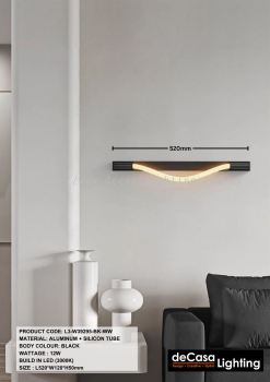 MODERN WALL LIGHT - L3-W39295-BK-WW