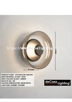 MODERN WALL LIGHT (DCS-W053-BK-AMB)