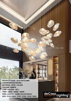 MODERN DESIGNER PENDANT (DCS-P8870-AMB-(150/200/250/300/350/400)