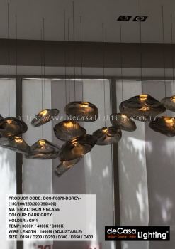 MODERN DESIGNER PENDANT (DCS-P8870-DGREY-(150/200/250/300/350/400)
