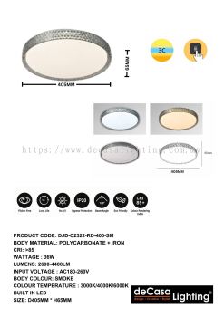 MODERN LED CEILING LIGHT (DJD-C2322-RD-400-SM)
