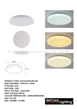 MODERN LED CEILING LIGHT (DJD-C201833-RD-400)
