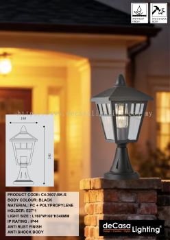 CLASSIC OUTDOOR PILLAR LIGHT / GATE LAMP