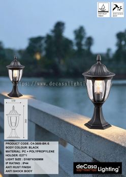 CLASSIC OUTDOOR PILLAR LIGHT / GATE LAMP