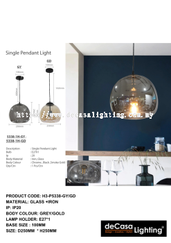 MODERN SINGLE  PENDANT LIGHT (P5338)