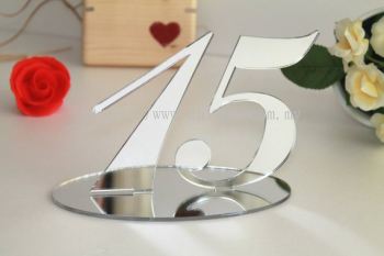 Acrylic Mirror Numbering