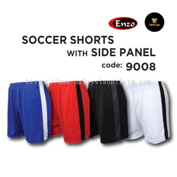 Soccer Shorts Pant with side panel ( UNISEX ) MIcrofiber | Short Pants | Soccer Pants | Sport Pants - Enzo 9008