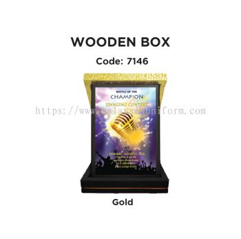 Wooden Box & Plaque