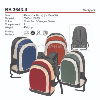 D*BB3643-II Backpack (A)