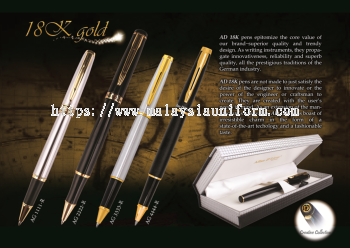 18K Gold Metal Roller Pen - AG 1111-R / AG 2222-R/ AG 3333-R / AG 4444R