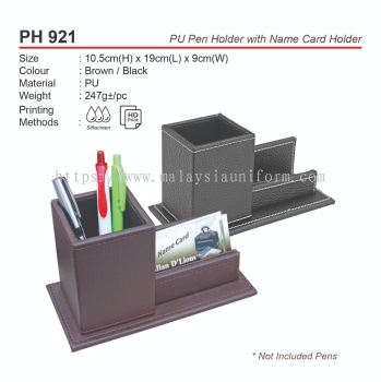 D*PH 921 PU Pen Holder with Name Card Holder (A)