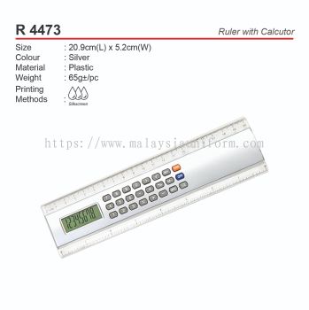 D*R 4473 Ruler with Calculator (A)