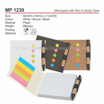 MP 1230 Memopad with Pen & Sticky Note