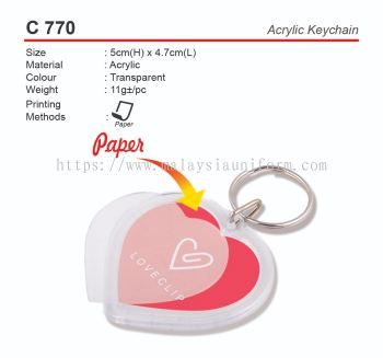 C770  Acrylic Keychain (A)