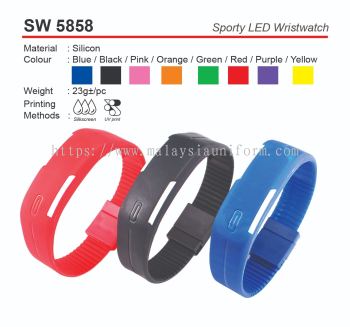 D*SW 5858  Sporty LED Wristwatch (A)