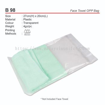 B 98  Face Towel OPP Bag (A)