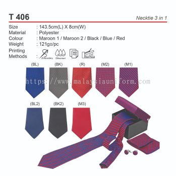 T406  Necktie 3 in 1 (A)