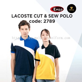 T-shirt Collar | Polo T-shirt | Plain Collar T-shirt | 30TC Lacoste Adult 2789