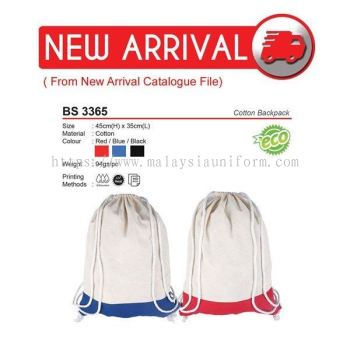 BS 3365 (Cotton Backpack) (A)