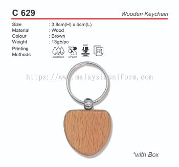 C 629 Wooden Keychain (A)