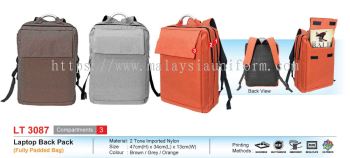 LT3087 Laptop Back Pack (Fully Padded Bag) (I)