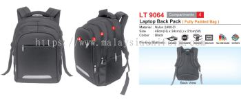 LT9064 Laptop Back Pack (Fully Padded Bag) (I)