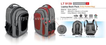 LT9139 Laptop Back Pack (Fully Padded Bag) (I)