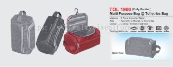 TOL1900 Multi Purpose Bag @ Toiletries Bag (Fully Padded) (I)