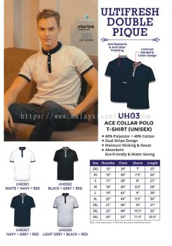 UH03 ACE COLLAR POLO T-SHIRT (UNISEX)