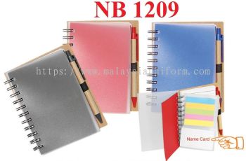 NB  1209 -NOTEBOOK WITH PVC CASE& PEN 