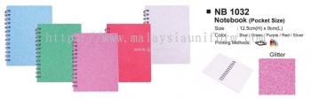 NB 1032- Glitter notebook (pocket size)