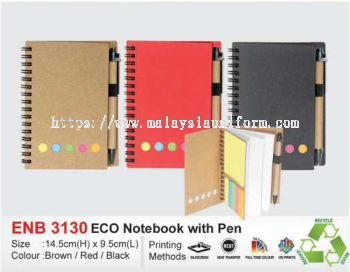 ENB 3130 eco notebook with pen 