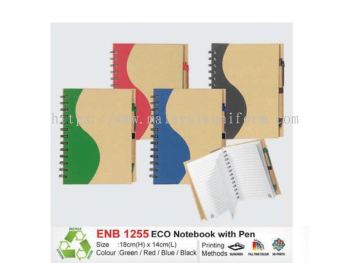 ENB 1255- Eco notebook with pen 