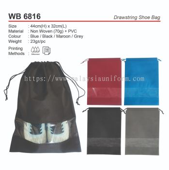 WB 6816 DRAWSTRING SHOE BAG