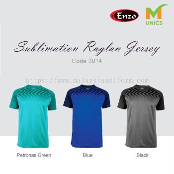 3014- Enzo Sublimation Raglan Jersey