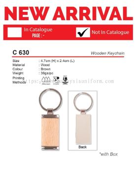 C 630 Wooden Keychain(A)