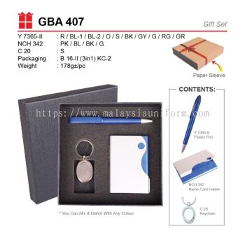 GBA 407 Gift Set