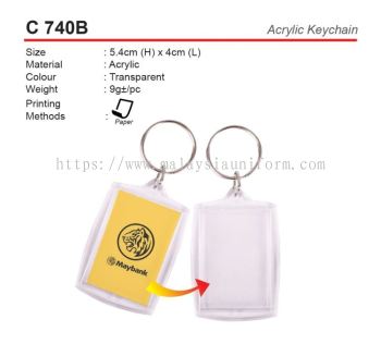 C 740B Acrylic Keychain