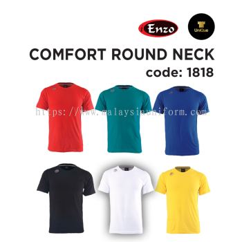 T-shirt Roundneck | Plain Roundneck T-shirt | Comfort Quick Dry Cotton | Adult | 1818 