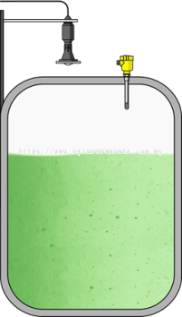 Level measurement and point level detection in flocculant storage tanks