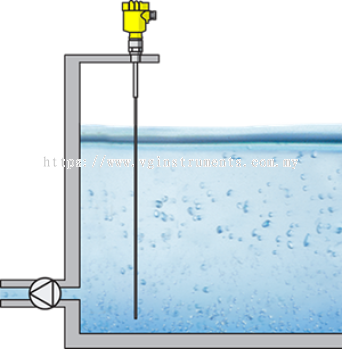 Cooling tower basin level measurement