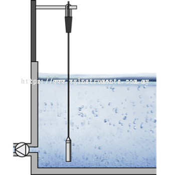 Cooling tower basin level measurement