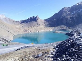 Reservoir in the Alps  level measurement with autonomous power supply