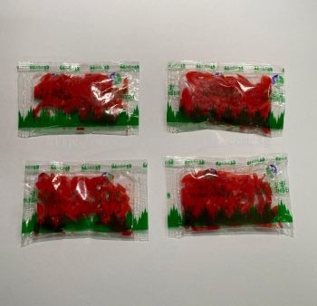 Shredded Pickled Red Ginger Sachet 5g / Beni Shoga Sachet 5g (Halal Certified)