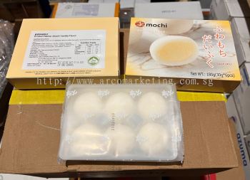 Arco Marketing Pte Ltd : Ice Cream Mochi / Daifuku Vanilla Flavor (Halal Certified) 30g X 6pcs/box
