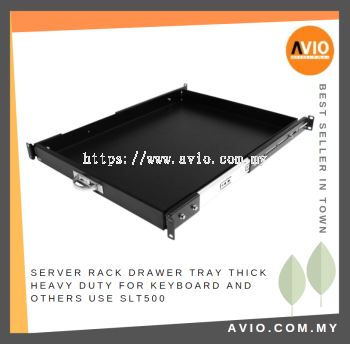 Server Rack Sliding Drawer Tray Thick Heavy Duty for Keyboard 800mm Depth SLT500