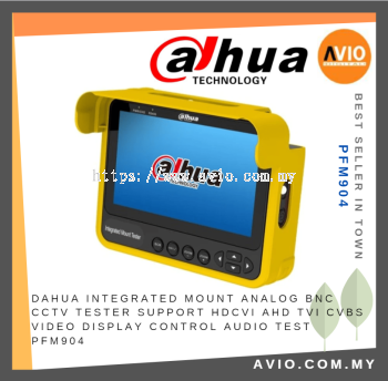Dahua HD CVI AHD TVI CVBS Integrated Mount Analog CCTV Tester Video Display Control Audio Test BNC 12v DC PFM904