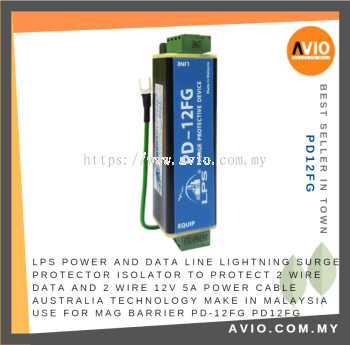 LPS Power and Data Line Lightning Protector Surge Isolator 2x 12V 5A 2x Data Australia Tech MAG Barrier PD 12FG PD12FG
