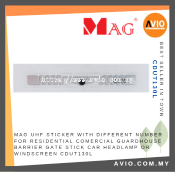 MAG UHF Sticker Different Number Residential Commercial Guardhouse Barrier Gate Stick Car Headlamp Windscreen CDUT130L