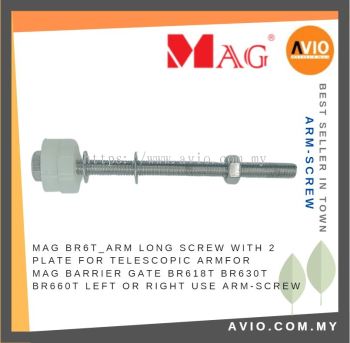 MAG BR6T_Arm Long Screw with 2 Plate for Telescopic Arm for MAG Barrier Gate BR618T BT630T BR660T Left / Right ARM-SCREW